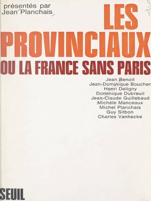 cover image of Les provinciaux